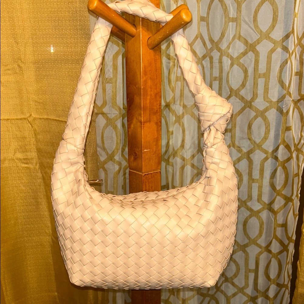 a new day Cream Braided Shoulder Bag